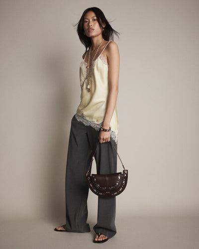 Dolly Studded Shoulder Bag - Brandy