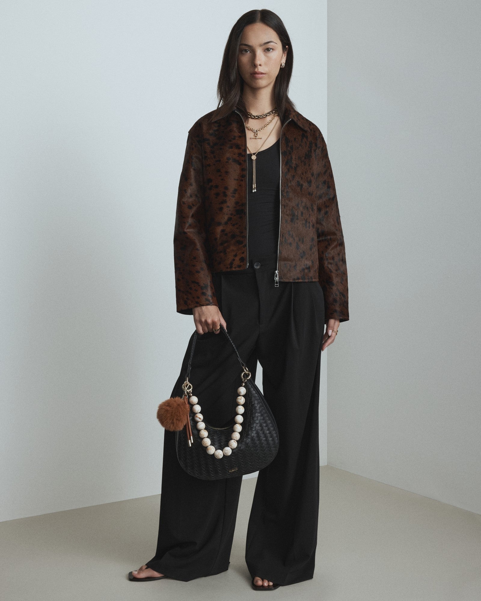 Luna Crescent Bag - Black