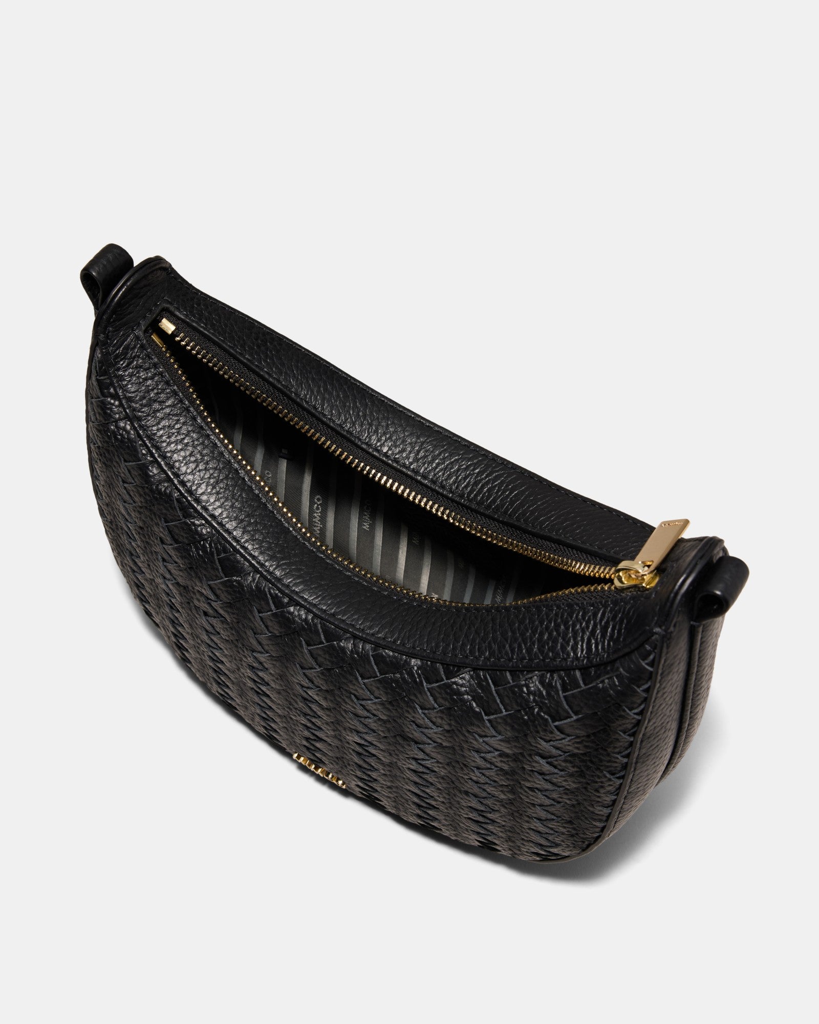 Luna Mini Crescent Bag - Black
