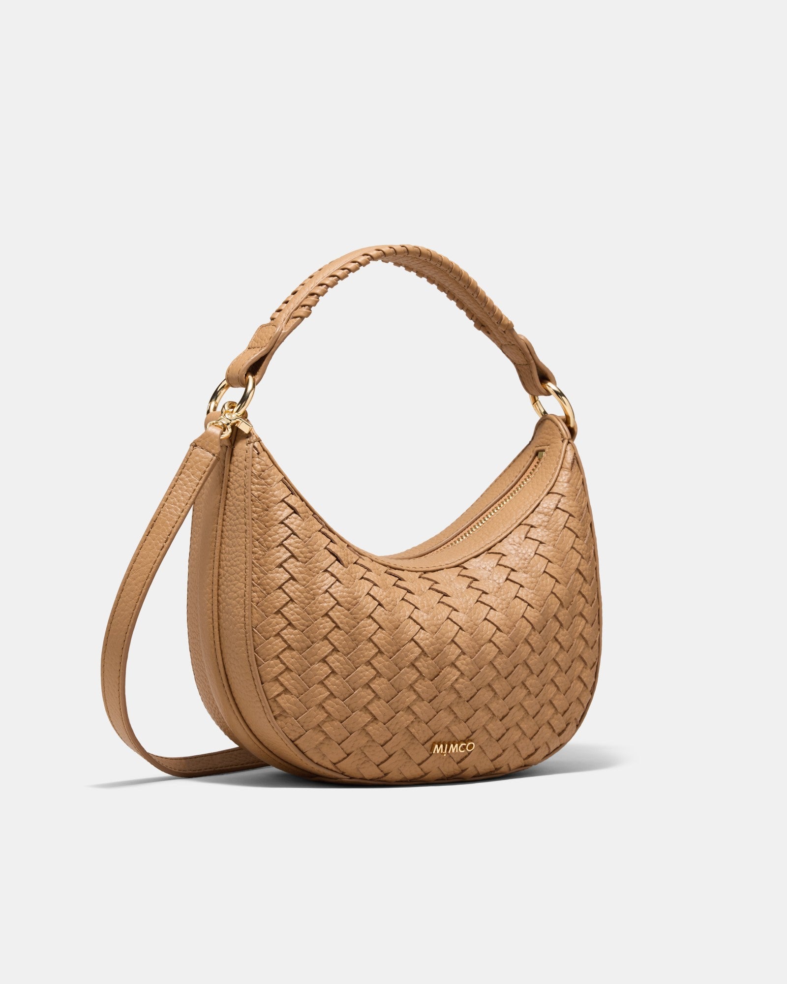 Luna Mini Crescent Bag - Caramel