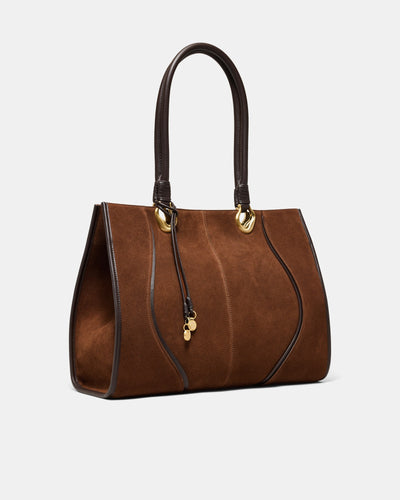 Shield Tote Bag - TOFFEE