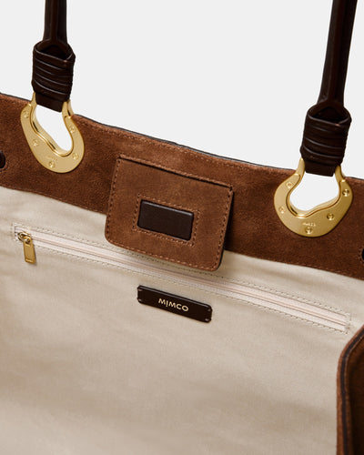 Shield Tote Bag - TOFFEE