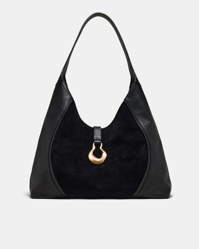 Shield Hobo Bag - Black