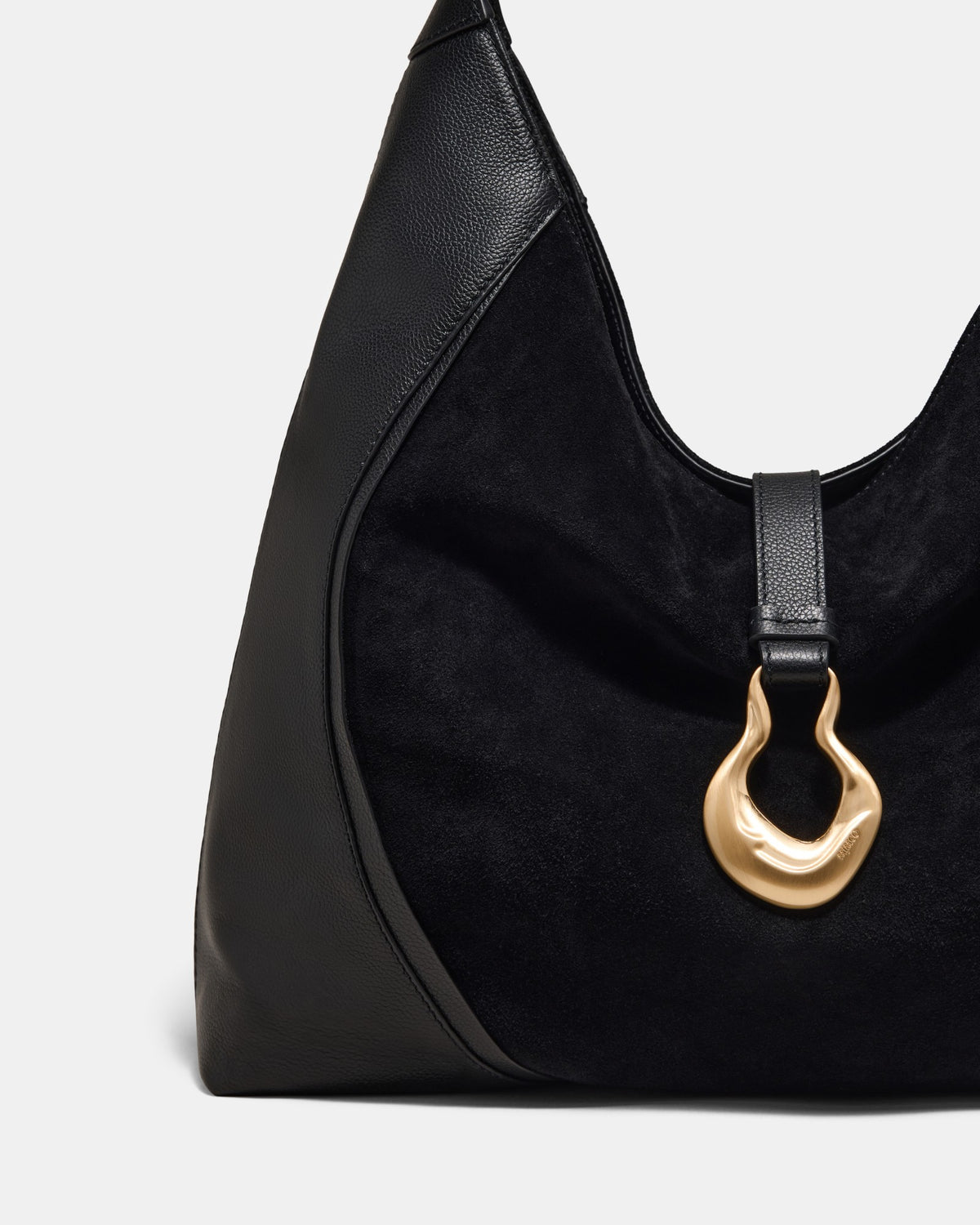 Shield Hobo Bag - Black