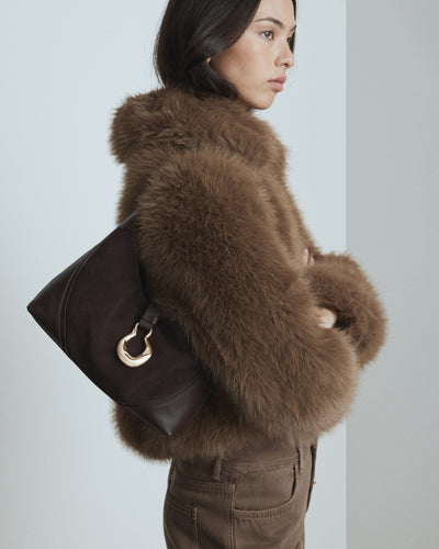 Shield Shoulder Bag - Bitter Chocolate