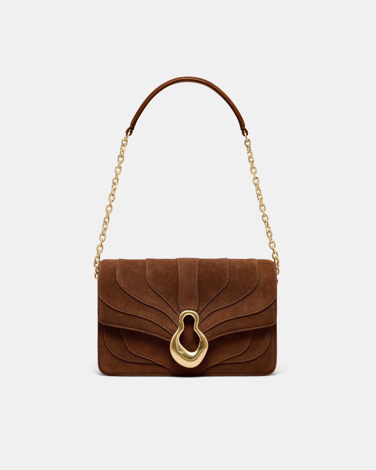 Shield Crossbody Bag - TOFFEE