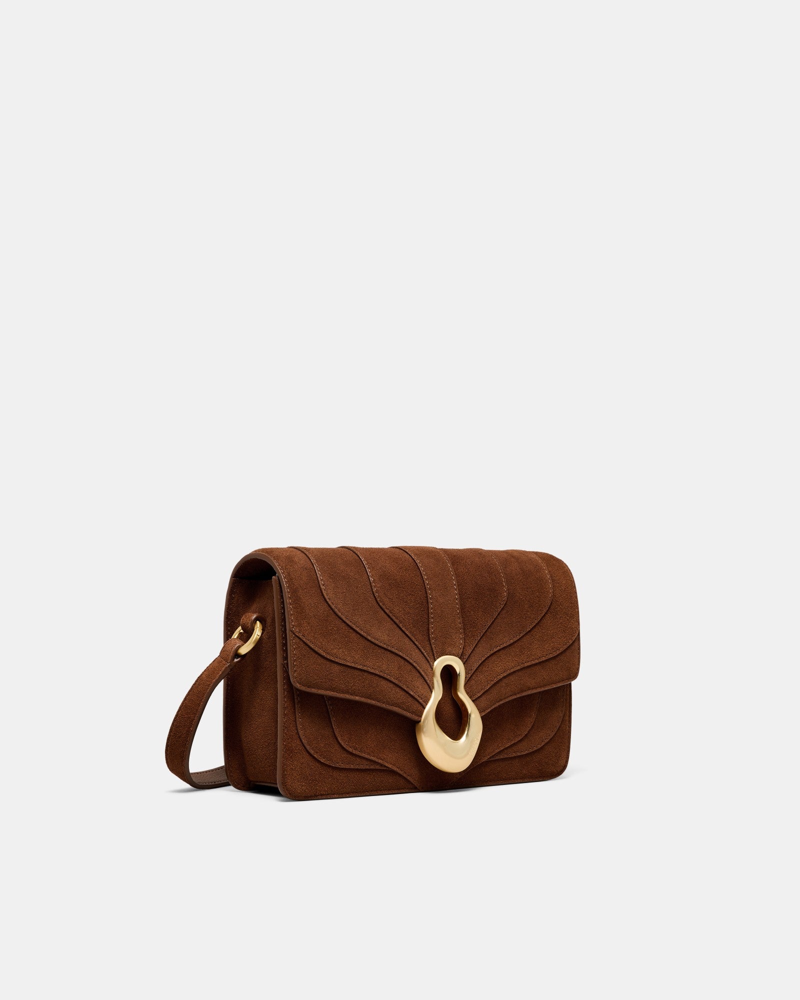 Shield Crossbody Bag - TOFFEE
