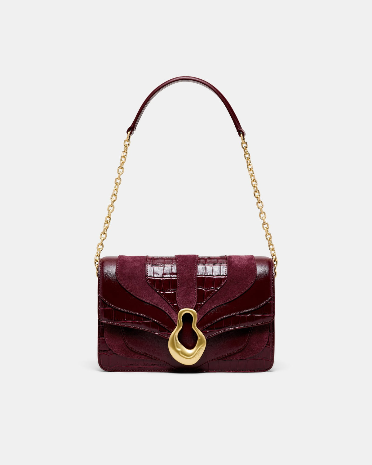Shield Crossbody Bag - Merlot