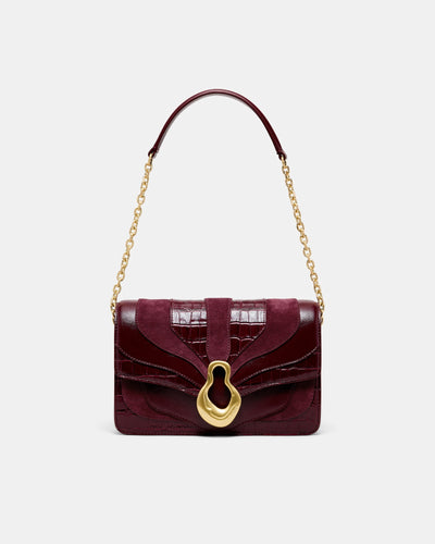 Shield Crossbody Bag - Merlot