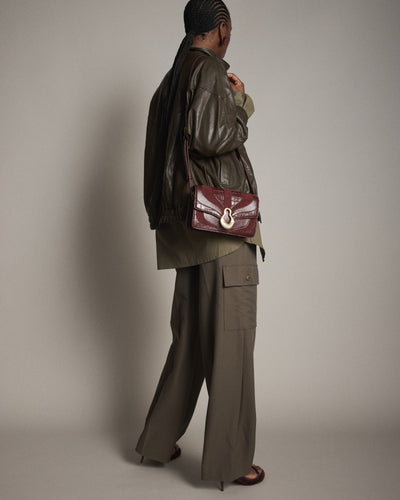 Shield Crossbody Bag - Merlot