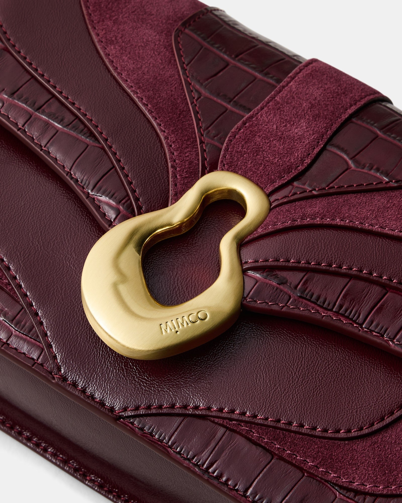 Shield Crossbody Bag - Merlot