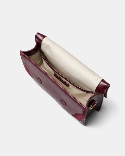 Shield Crossbody Bag - Merlot