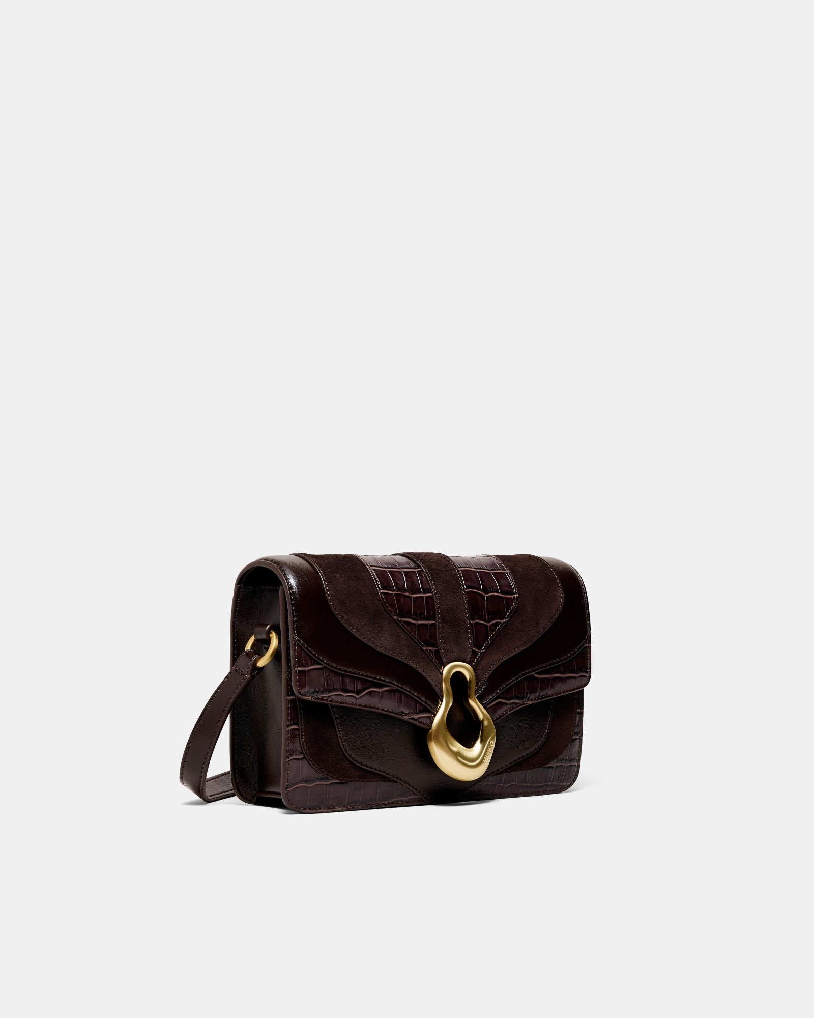Shield Crossbody Bag - Bitter Chocolate