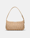 Cove Slim Studded Shoulder Bag - Sand