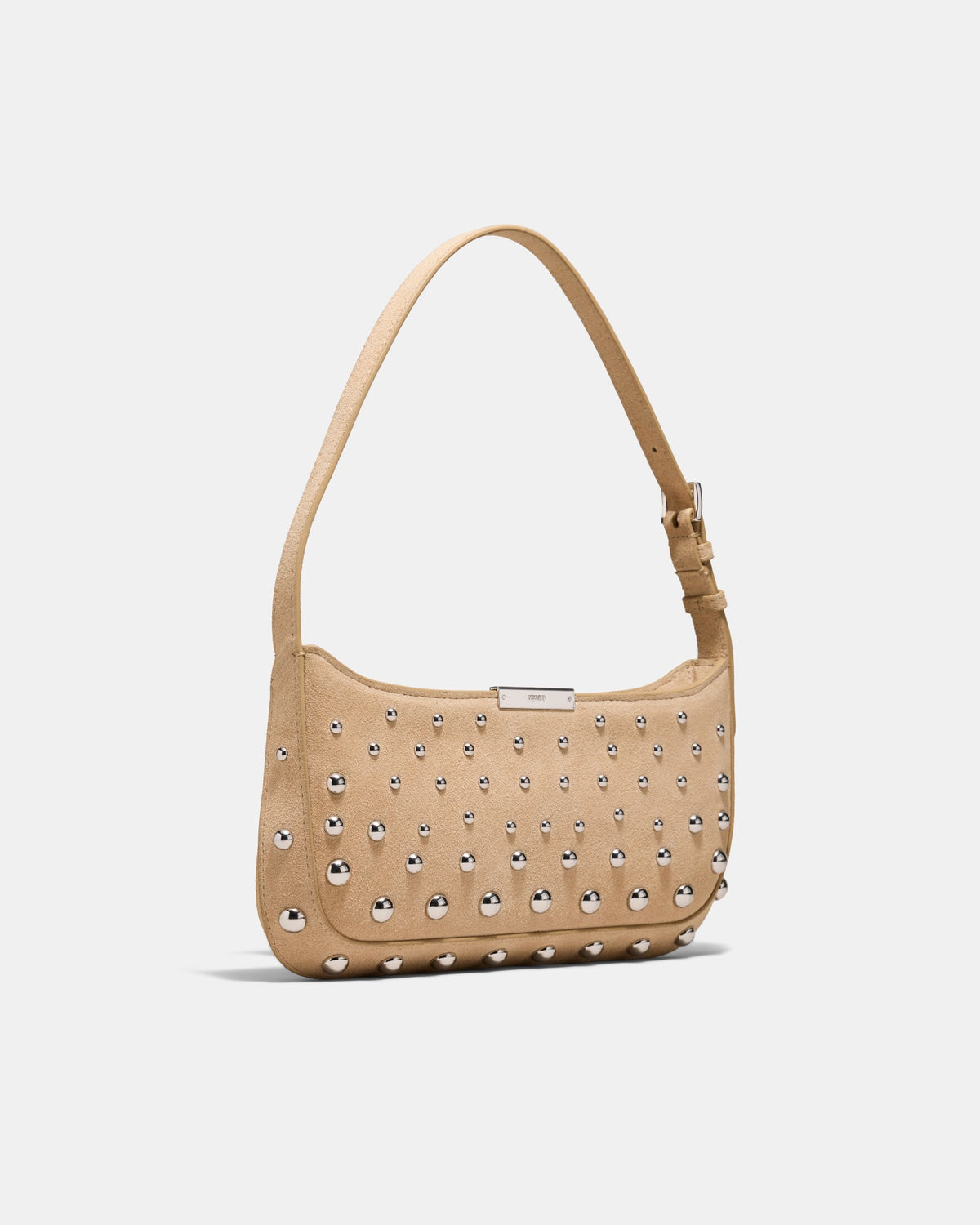 Cove Slim Studded Shoulder Bag - Sand