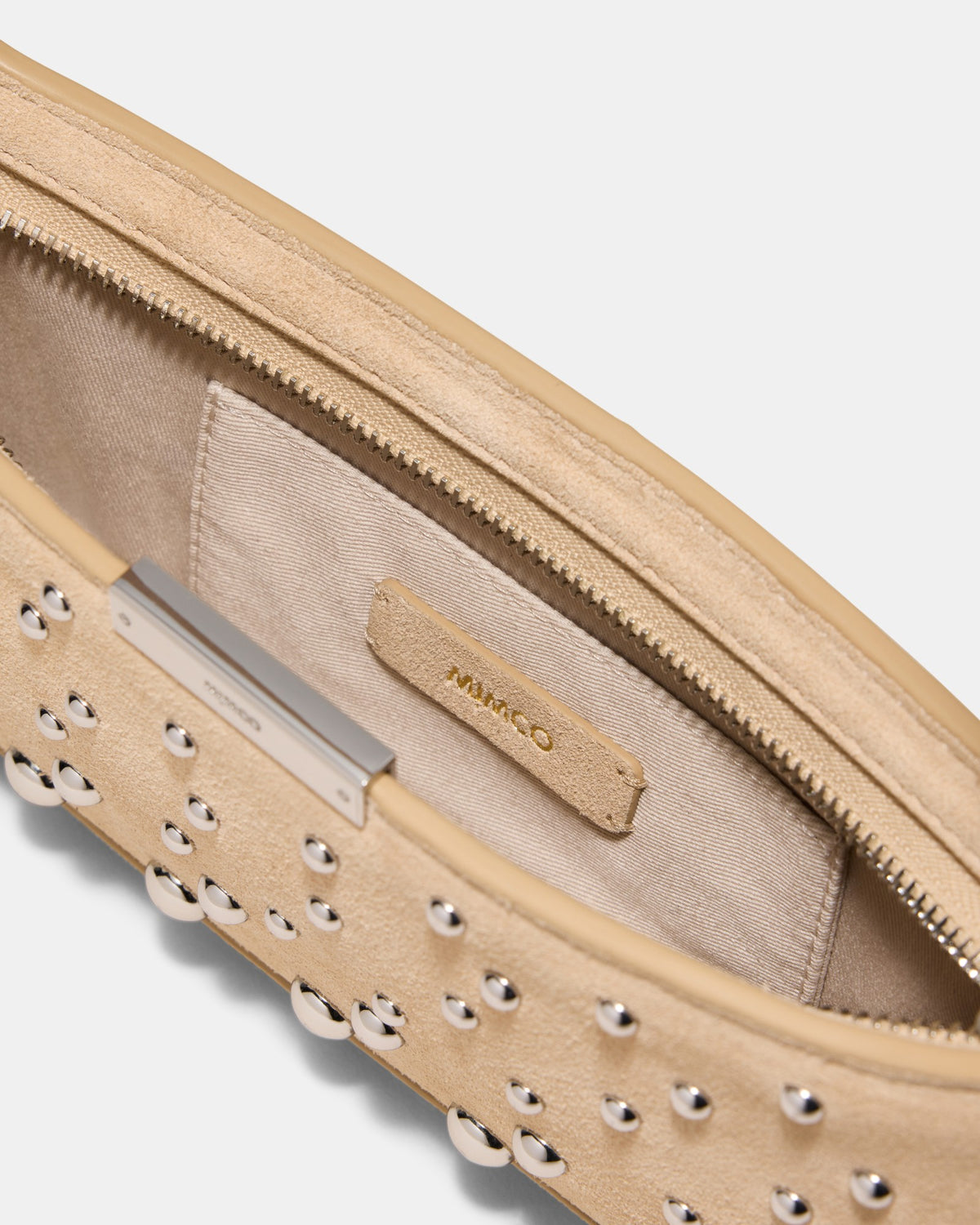 Cove Slim Studded Shoulder Bag - Sand