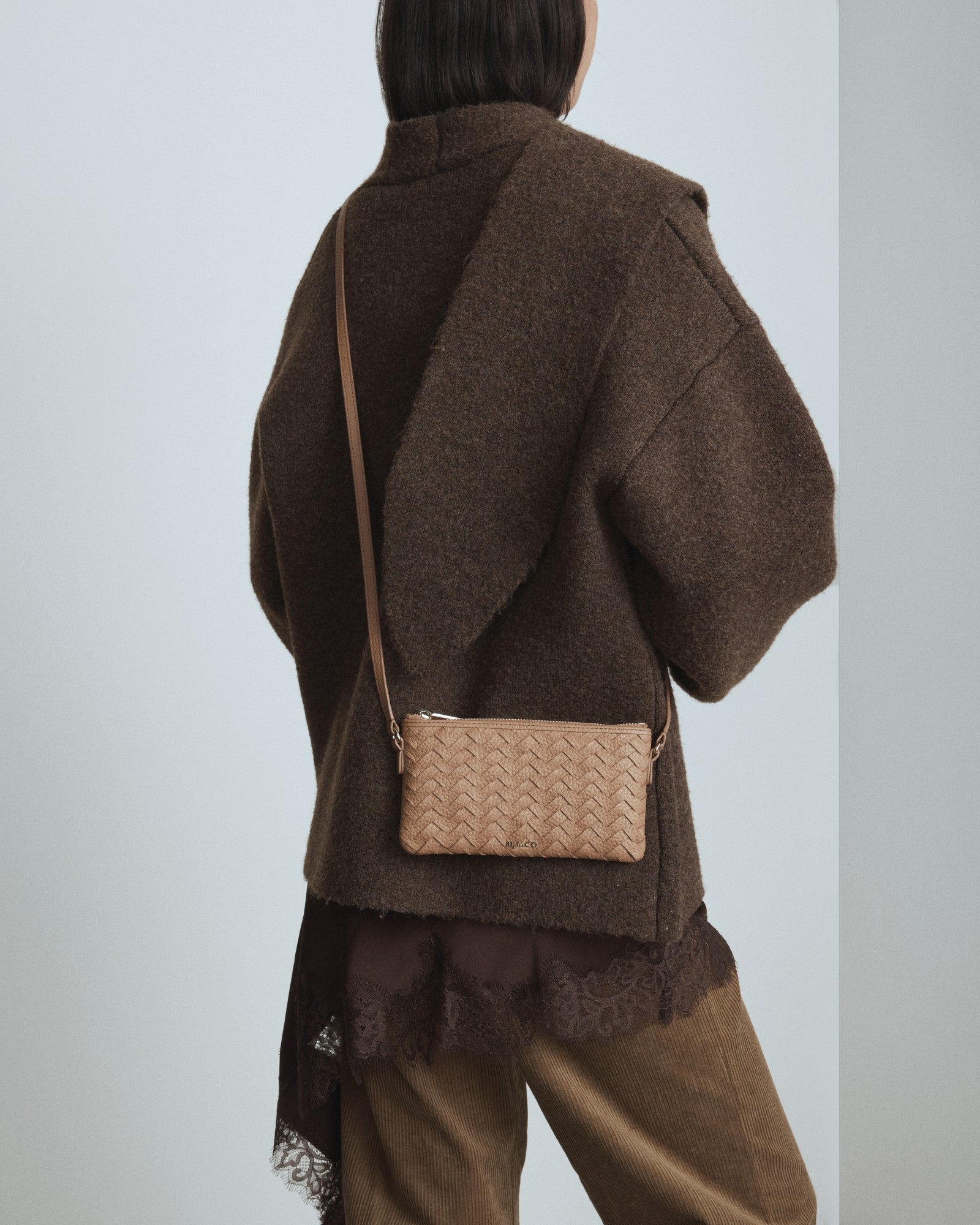 Rhiannon Pouch Crossbody Bag - Caramel