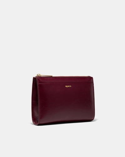 Yvette Gusset Pouch - Merlot