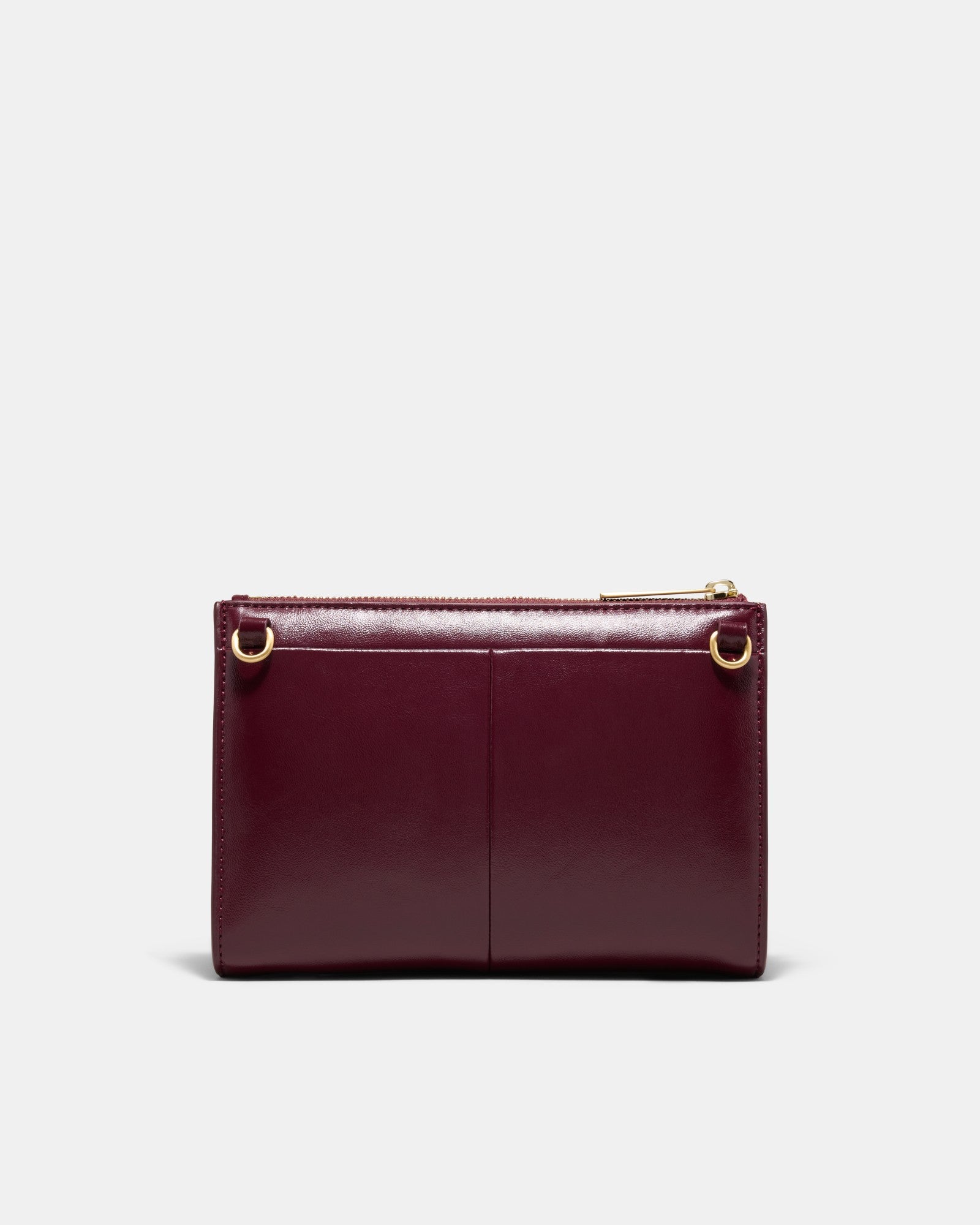 Yvette Gusset Pouch - Merlot