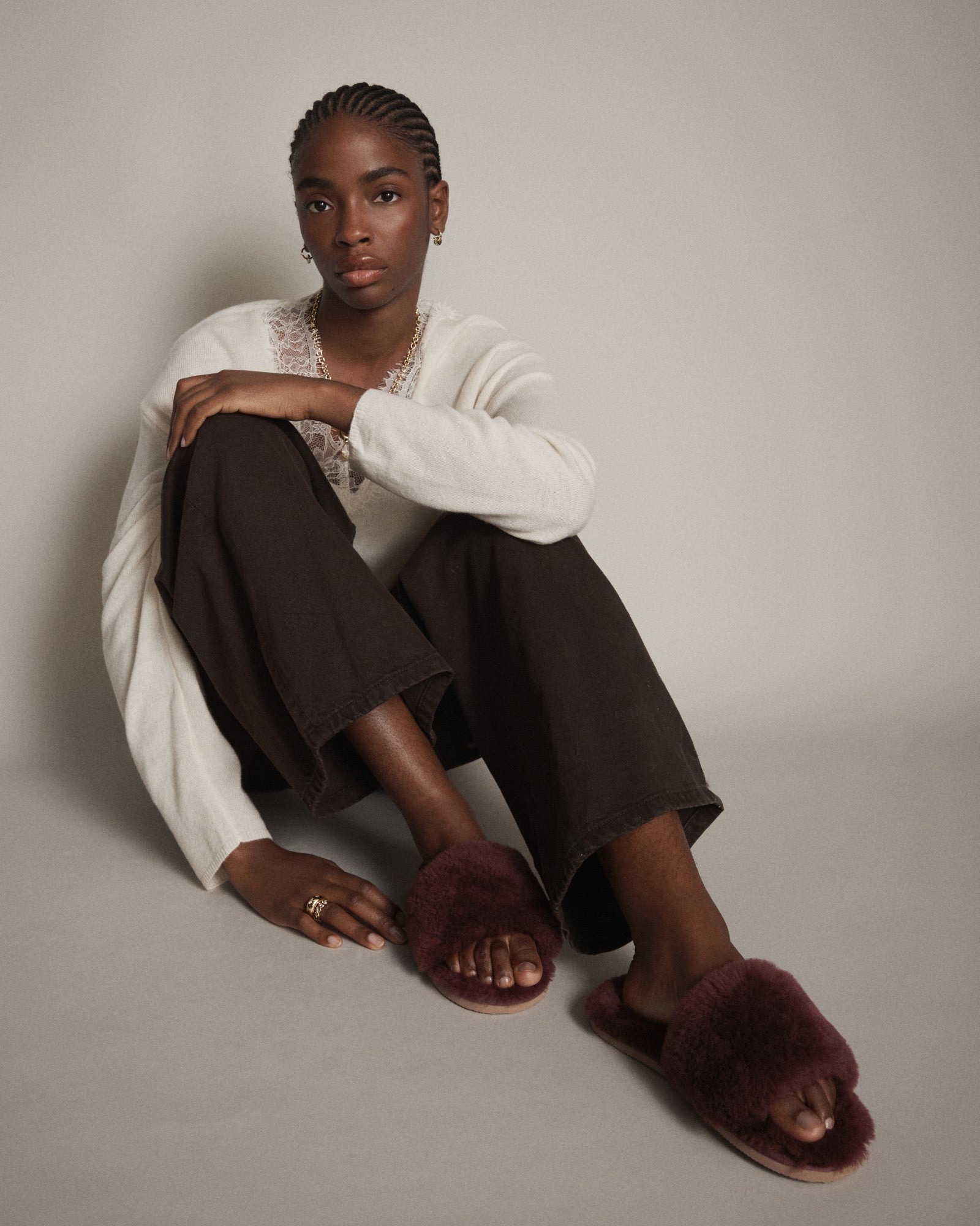 Chronicle Slippers - Merlot
