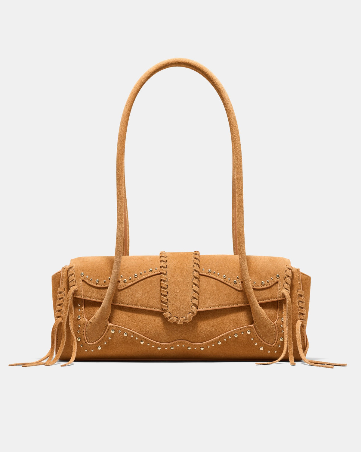 Sable Studded Shoulder Bag - Tan