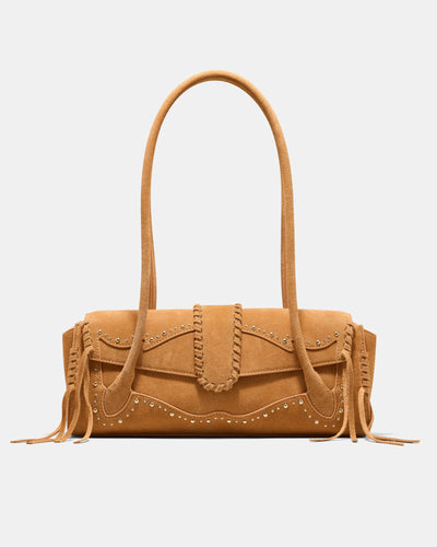 Sable Studded Shoulder Bag - Tan