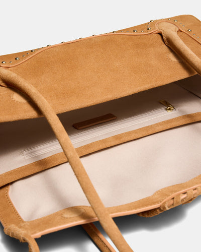 Sable Studded Shoulder Bag - Tan