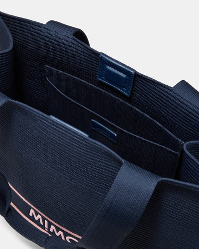 Blondie Boxy Tote Bag - Navy