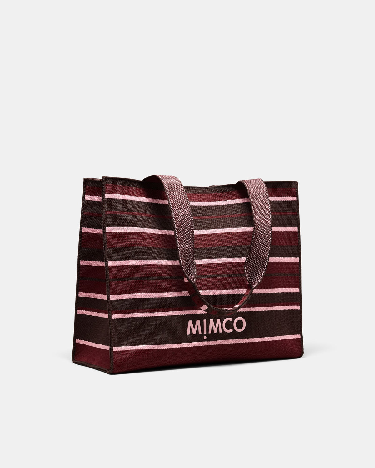 Blondie Boxy Tote Bag - Chocolate Stripe