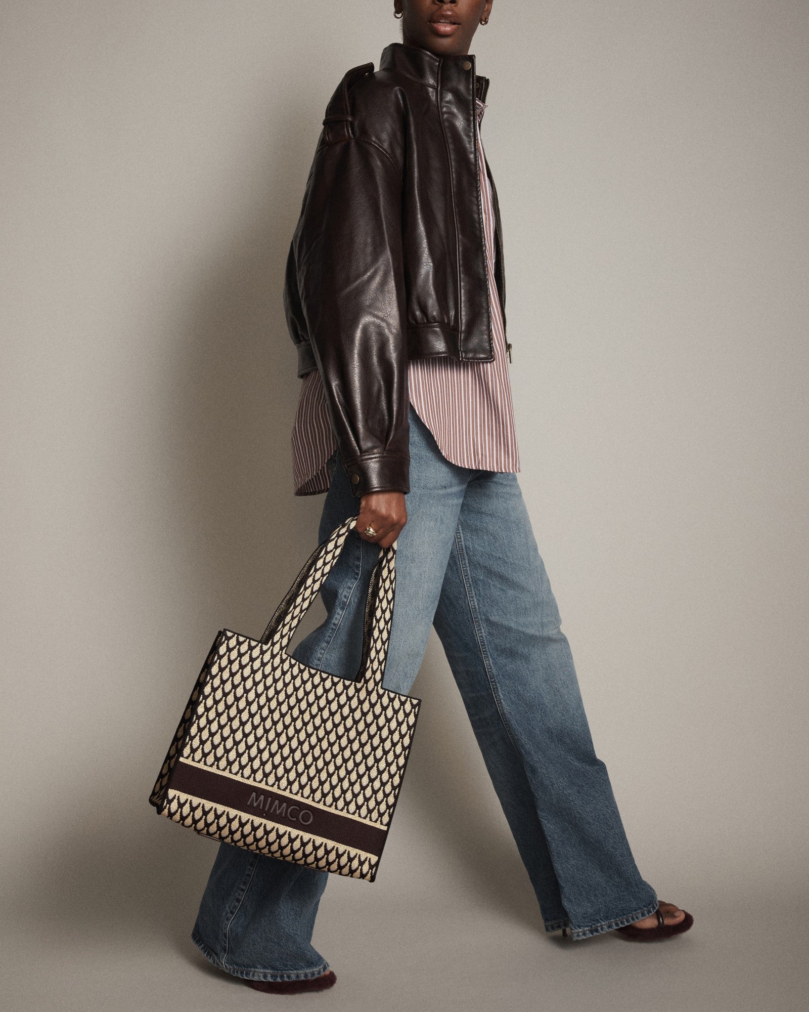 Blondie Boxy Tote Bag - Gold