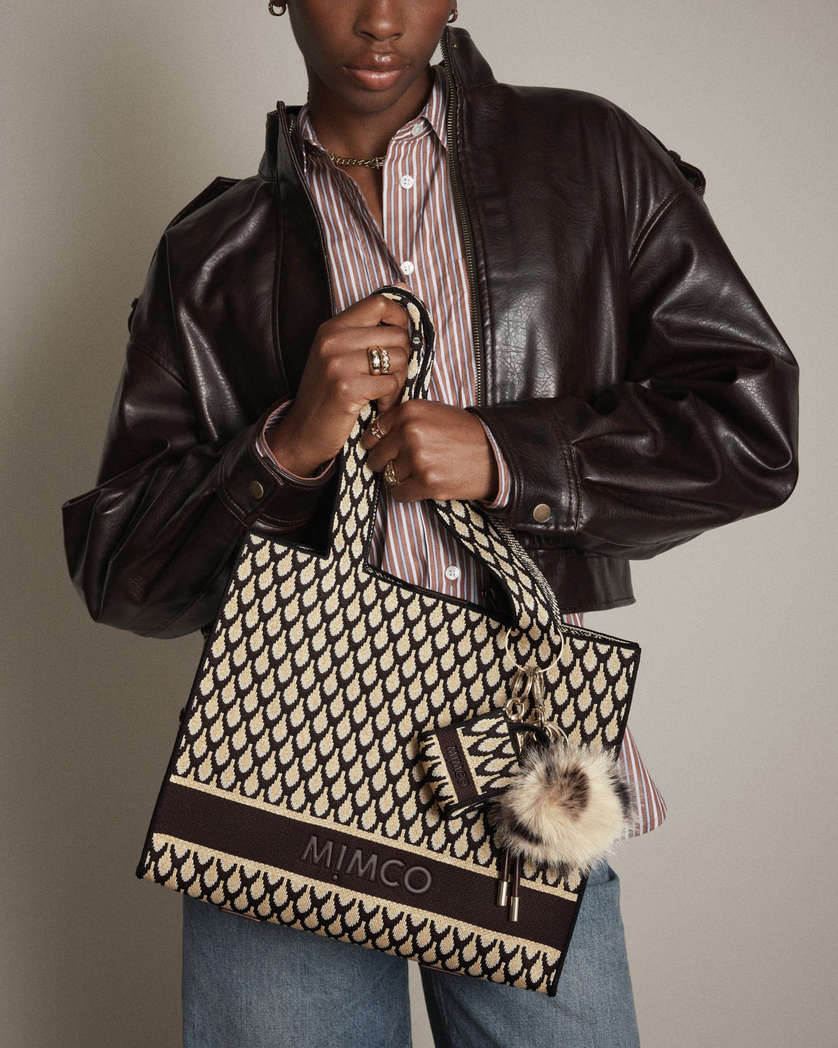 Blondie Boxy Tote Bag - Gold