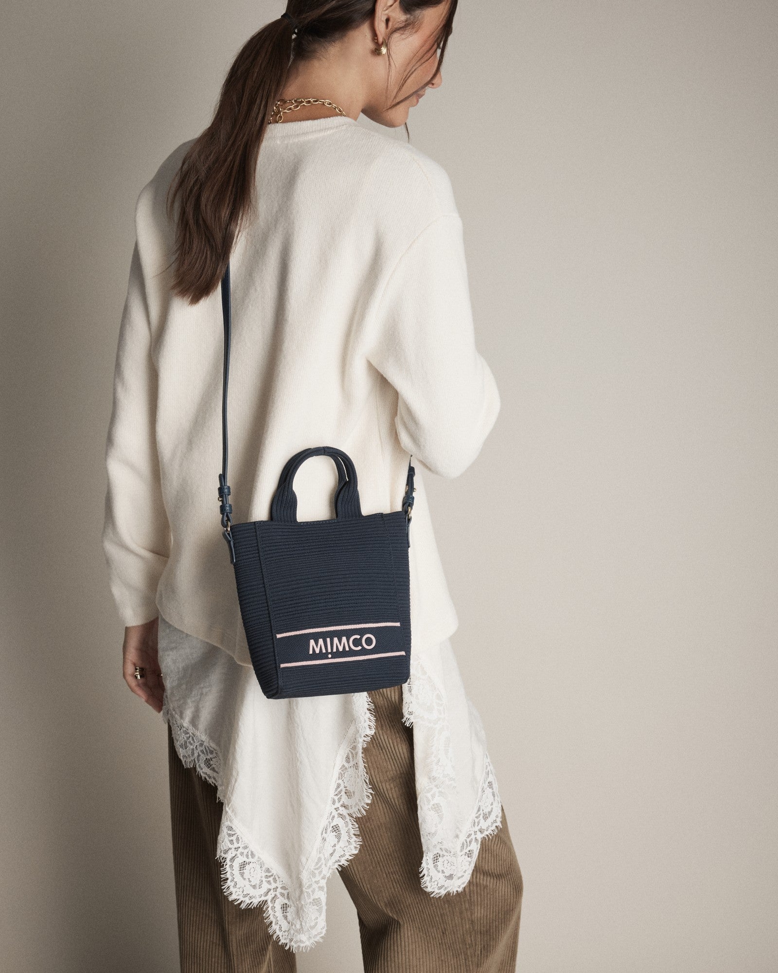 Blondie Mini Tote Bag - Navy