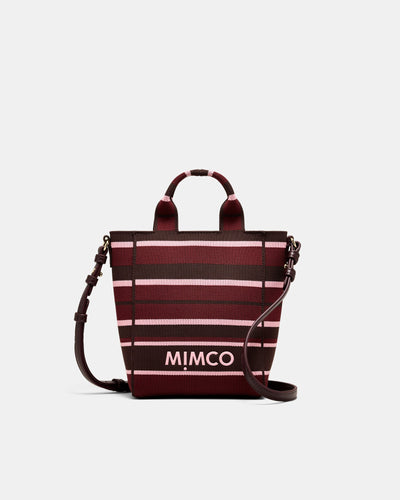 Blondie Mini Tote Bag - Chocolate Stripe