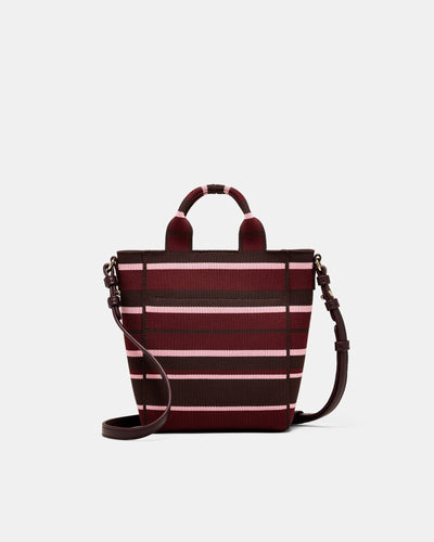 Blondie Mini Tote Bag - Chocolate Stripe