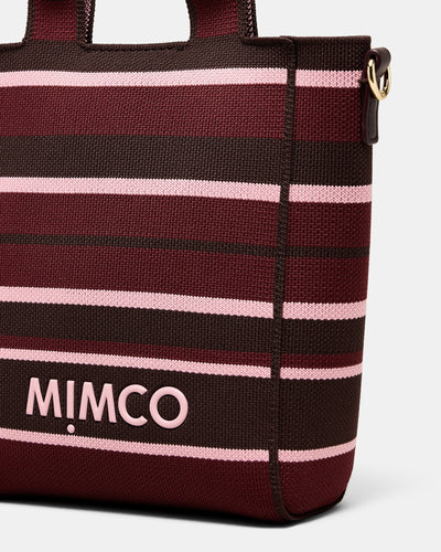 Blondie Mini Tote Bag - Chocolate Stripe