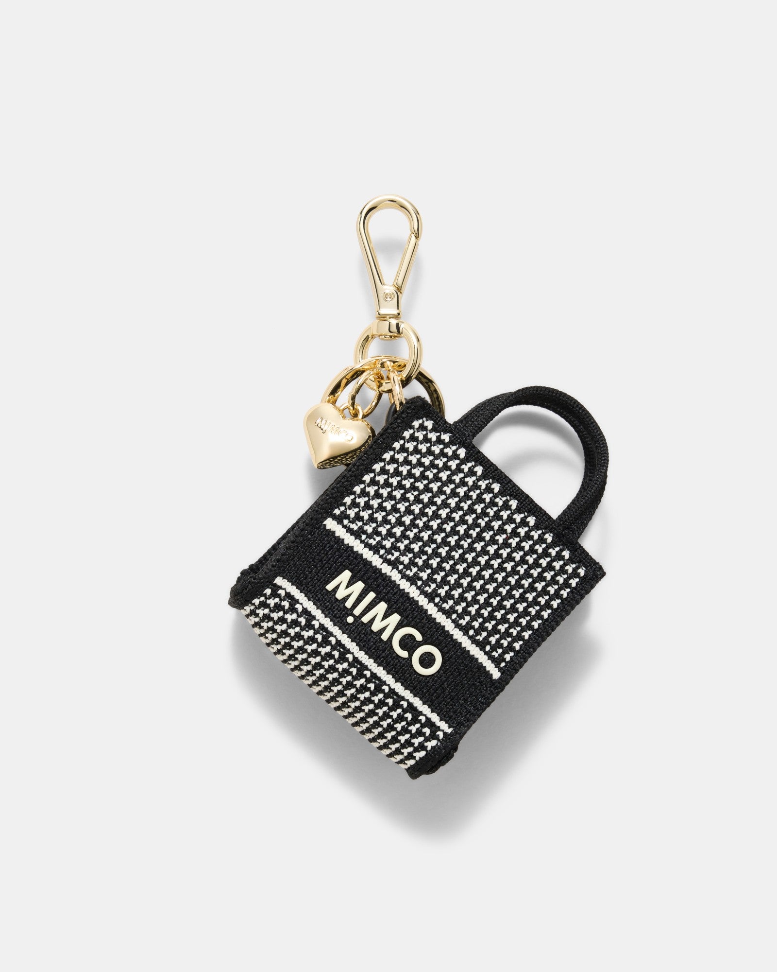 Blondie Mini Bag Charm - Black White