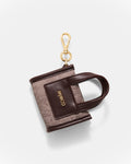 Patch Mini Bag Charm - Bitter Chocolate