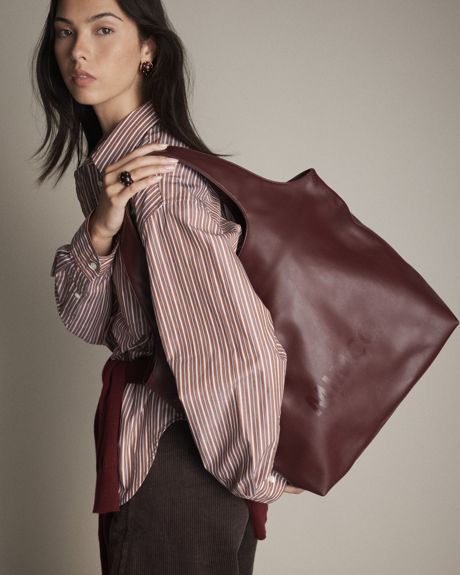 Brittany Tote Bag - Merlot