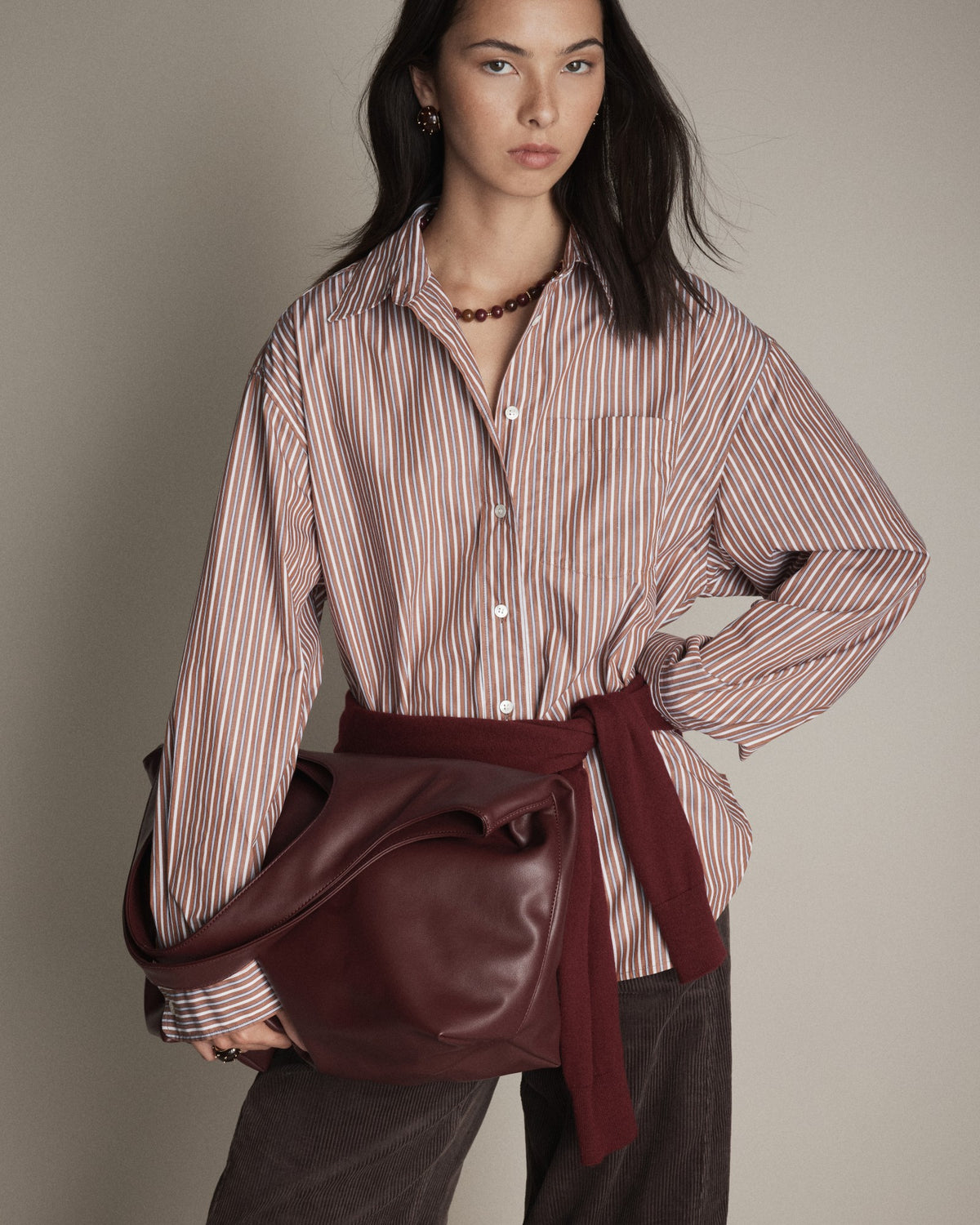 Brittany Tote Bag - Merlot