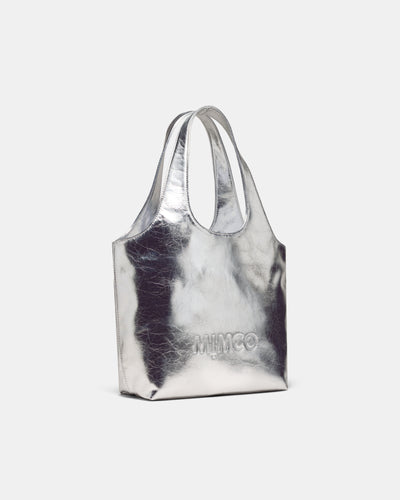Brittany Mini Tote Bag - Silver