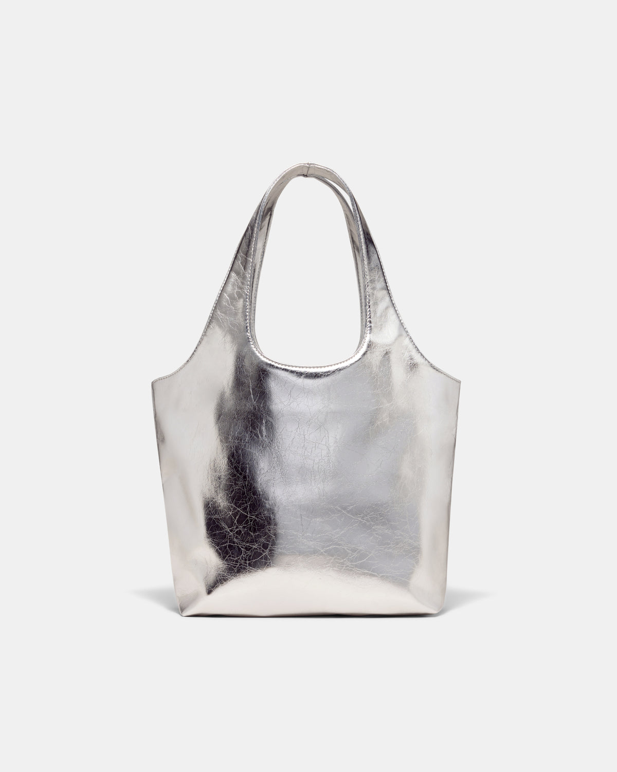 Brittany Mini Tote Bag - Silver