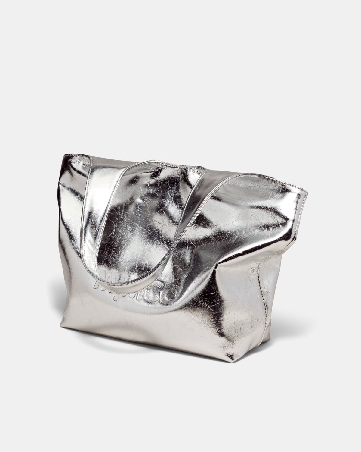 Brittany Mini Tote Bag - Silver