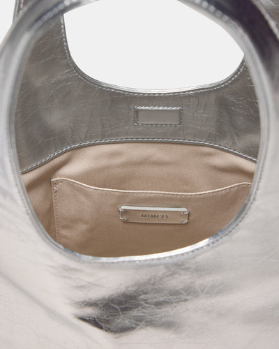 Brittany Mini Tote Bag - Silver