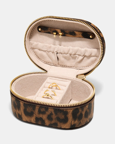Violet Jewel Case - Leopard