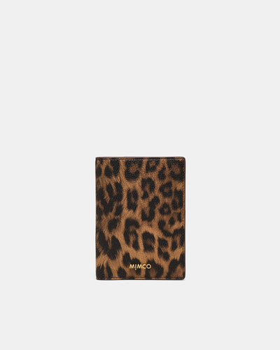 Violet Passport Holder - Leopard