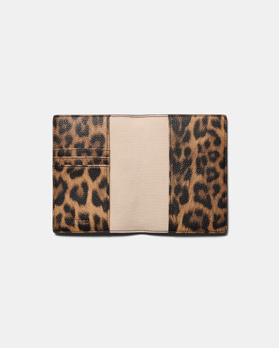 Violet Passport Holder - Leopard
