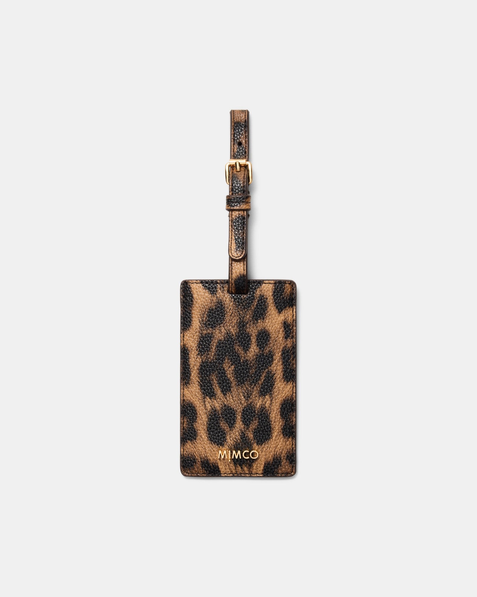 Violet Luggage Tag - Leopard