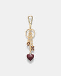 Multi Logo Keyring - Merlot