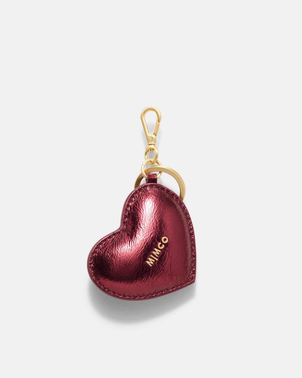Romance Heart Bag Charm - Merlot