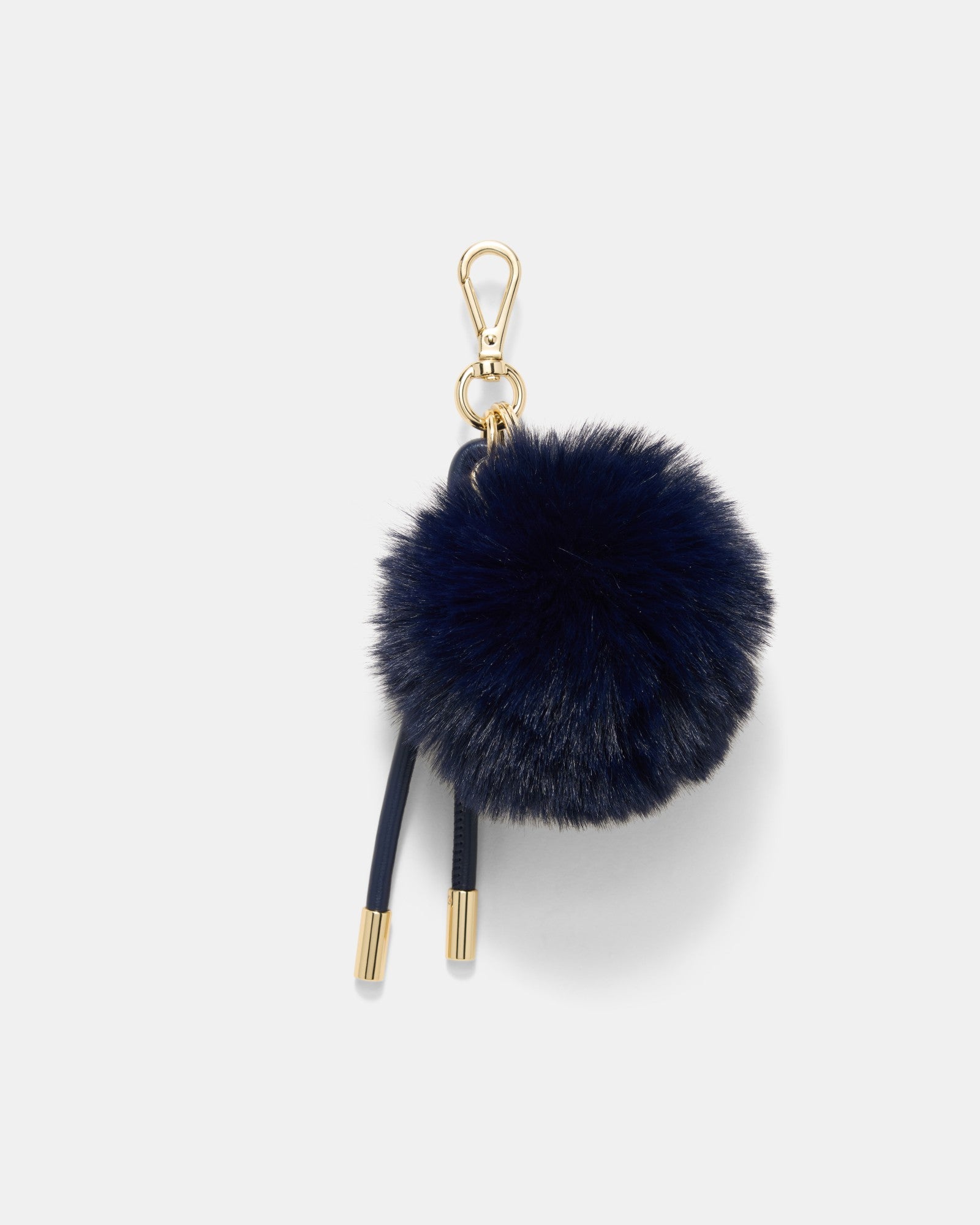 Fluffy Knot Bag Charm - Midnight